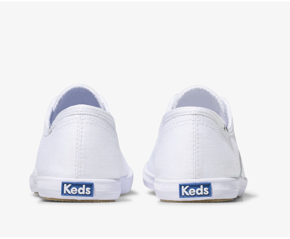 Slip Ons Keds Mujer Blancos - Chillax Basics - 8326-ZXUGS